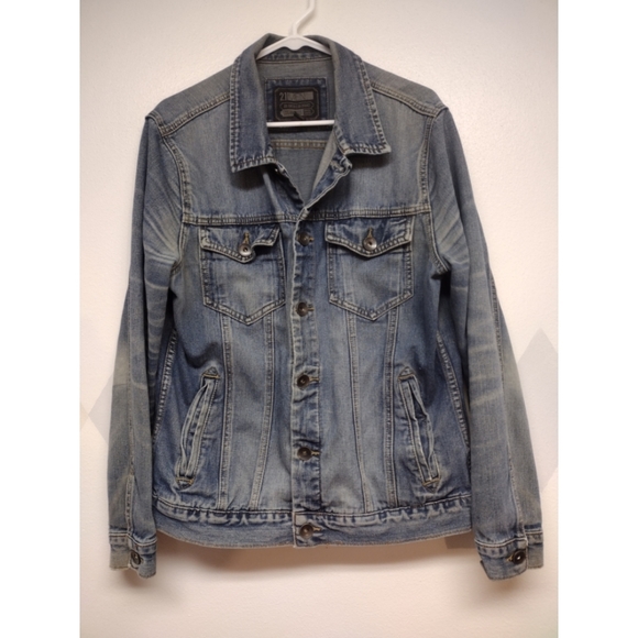 21men Other - 21men worn distressed denim jean jacket